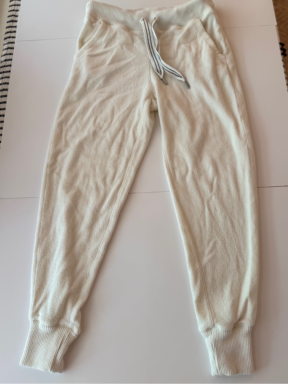 Aerie Cream Jogger Sweatpants XS Cotton Modal Lounge Pants - Picture 4 of 9